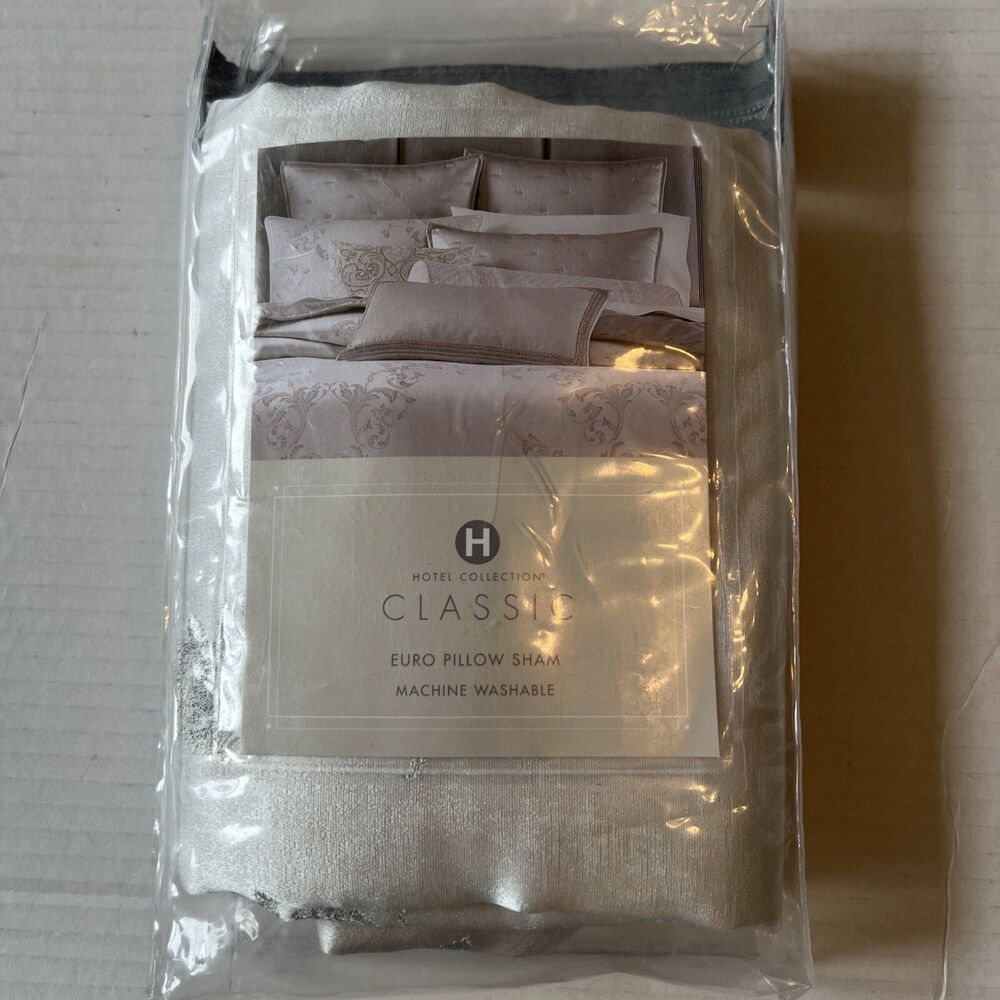 Hotel Collection Frosted Scroll (1) Euro Sham Gray 💖